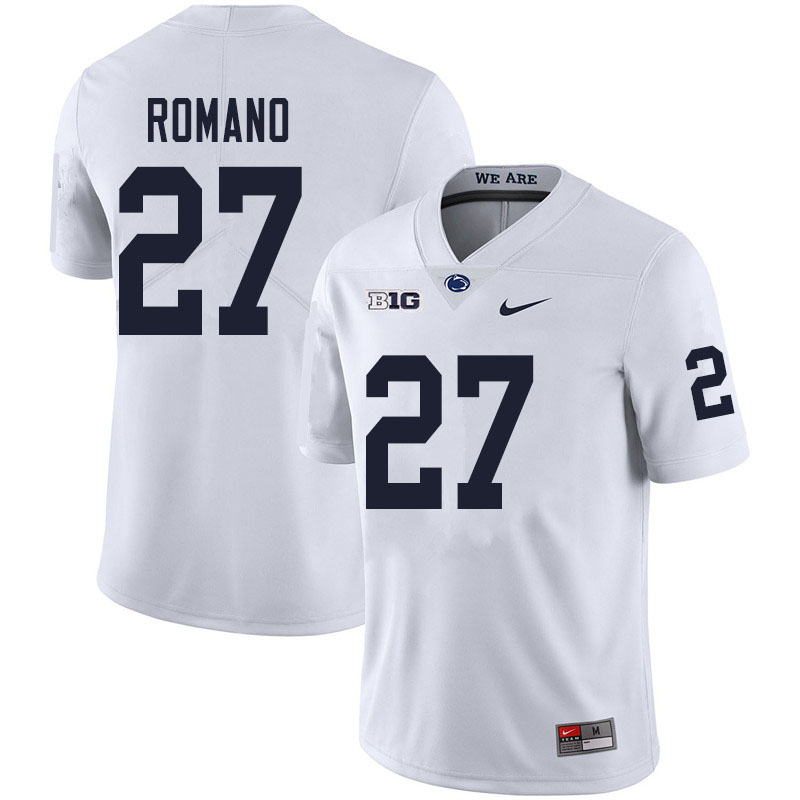 Men #27 Cody Romano Penn State Nittany Lions College Football Jerseys Sale-White - Click Image to Close